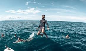 Swimming in Lake Tanganyika